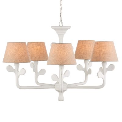 Currey & Company Charny Chandelier - Color: White - Size: 5 light - 9000-11