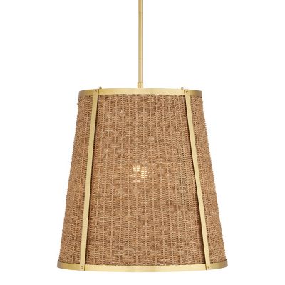 Currey & Company Deauville Pendant Light - Color: Brass - Size: Large - 900