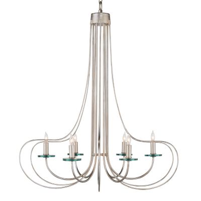 CNC2487932 Currey & Company Harrow Chandelier - Color: Silver sku CNC2487932