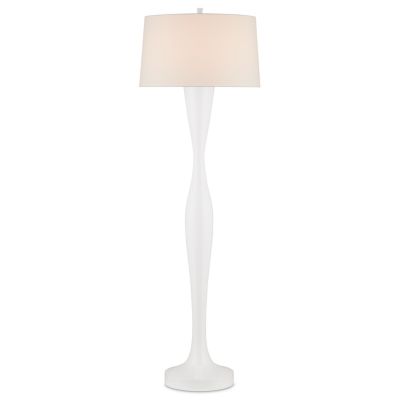 CNC2487935 Currey & Company Monica Floor Lamp - Color: White  sku CNC2487935