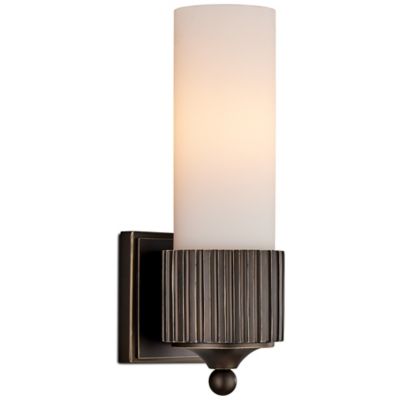 Currey & Company Bryce Wall Sconce - Color: Bronze - Size: 1 light - 5800-0