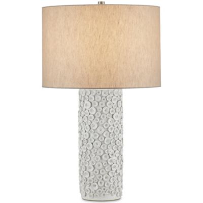 Currey & Company Buttons Table Lamp - Color: White - Size: 1 light - 6000-0