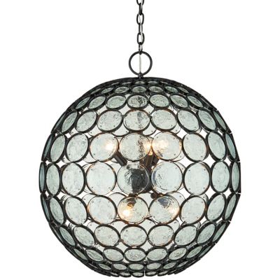 Currey & Company Etude Orb Chandelier - Color: Clear - Size: 6 light - 9000-1201