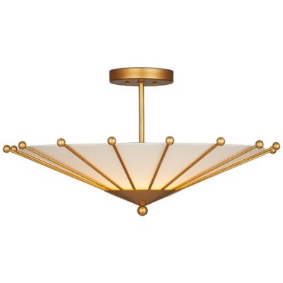 Currey & Company Epoch LED Semi-Flushmount Light - Color: Gold - 9000-1225