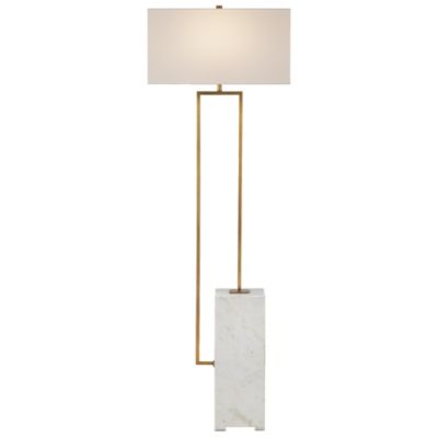 Currey & Company Beside Floor Lamp - Color: Brass - Size: 1 light - 8000-01