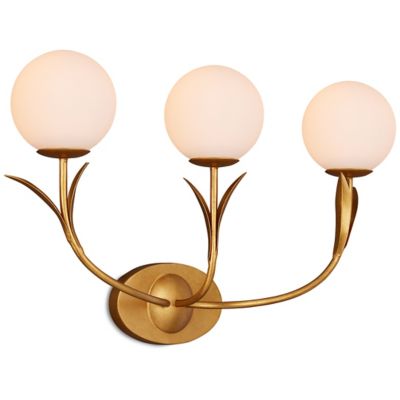 Currey & Company Rossville Triple Wall Sconce - Color: Gold - Size: 3 light