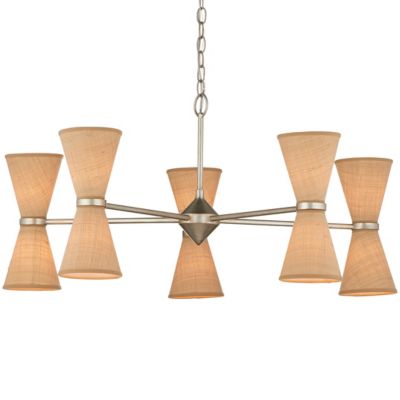 CNC2549995 Currey & Company Pennyworth Chandelier - Color: Si sku CNC2549995