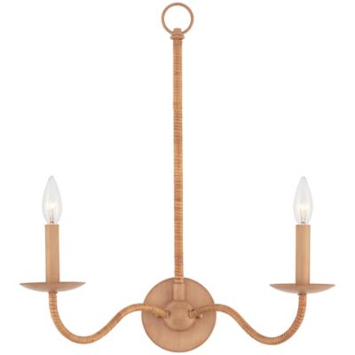 Currey & Company Saxon Double Wall Sconce - Color: Brown - Size: 2 light - 