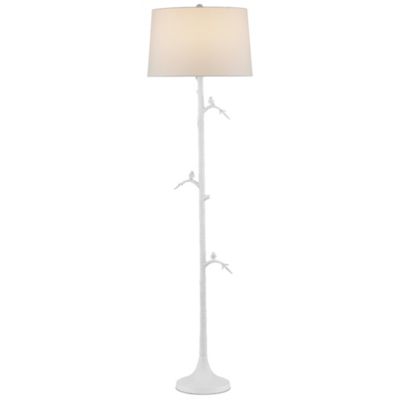 CNC2550252 Currey & Company Piaf White Floor Lamp - Size: 1 l sku CNC2550252