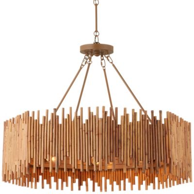 Currey & Company Teahouse Chandelier - Color: Brown - Size: 8 light - 9000-