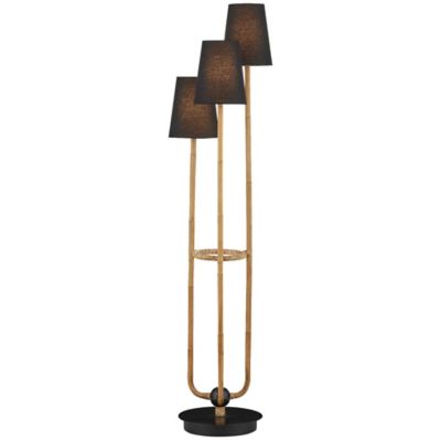 CNC2550256 Currey & Company Triptych Floor Lamp - Color: Brow sku CNC2550256