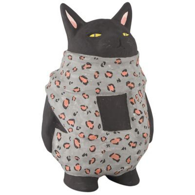 Currey & Company Feline Decorative Object - Color: Black - 1200-0863