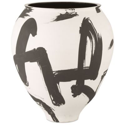 Currey & Company Kenzo Vase - Color: White - Size: Large - 1200-0868