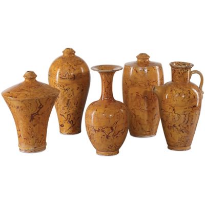 CNC2570777 Currey & Company Romulus Vase, Set of 5 - Color: Y sku CNC2570777