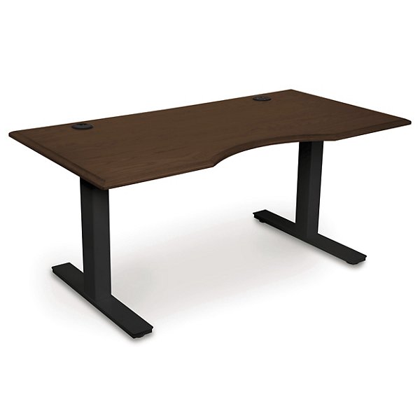 Copeland Furniture Invigo Ergonomic Sit-Stand Desk - Color: Brown - Size: 