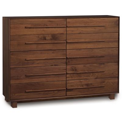 Copeland Furniture Sloane 10 Drawer Dresser - Color: Brown - 2-SLO-90-77