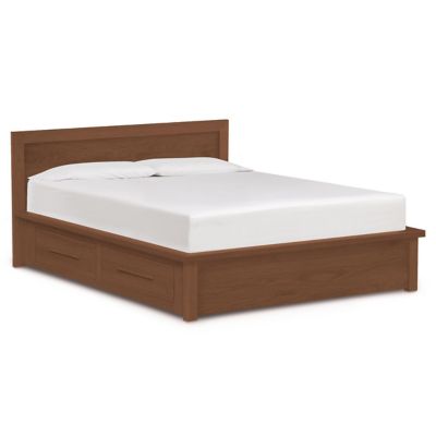 Copeland Furniture Moduluxe Panel Storage Bed - Color: Wood tones - Size: Q