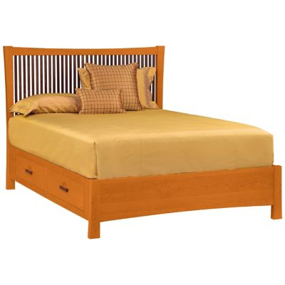 Copeland Furniture Berkeley Bed With Storage - Color: Wood tones - Size: King - 1-BER-15-23-STOR