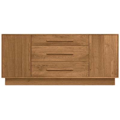 Copeland Furniture Moduluxe Three-Drawer Dresser with Flanked Doors, 29-Inc