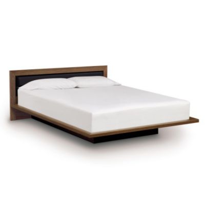 Moduluxe 29-Inch Platform Bed with Microsuede Headboard - Color: Brown - Size: King - Copeland Furniture 1-MPD-21-33-Wooly Smoke