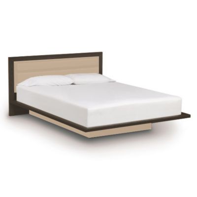 Copeland Furniture Moduluxe 35-Inch Platform Bed with Microsuede Headboard 