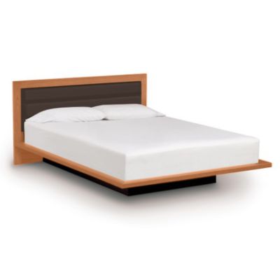 Copeland Furniture Moduluxe 35-Inch Platform Bed with Leather Headboard - C