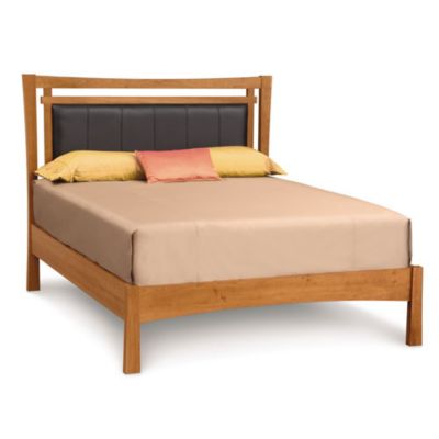 Monterey Bed with Upholstered Panel, Cal King - Color: Brown - Copeland Furniture 1-MON-25-33-Wooly White