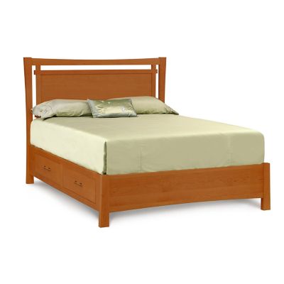 Copeland Furniture Monterey Bed with Storage - Color: White - Size: Full - 