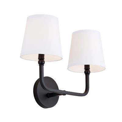 Capital Lighting Dawson Vanity Light - Color: Black - Size: 2 light - 11932