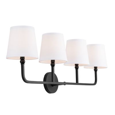 Capital Lighting Dawson Vanity Light - Color: Black - Size: 4 light - 11934