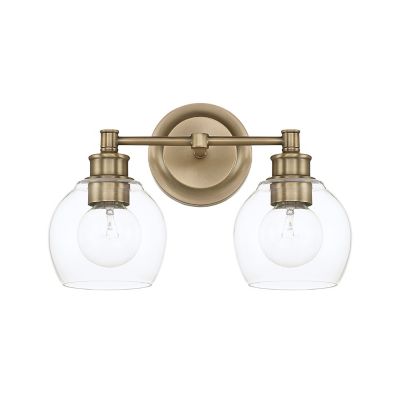 Capital Lighting Mid-Century Vanity Light - Color: Brass - Size: 2 light - 