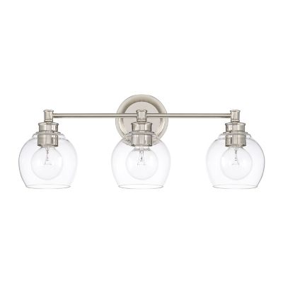 Capital Lighting Mid-Century Vanity Light - Color: Silver - Size: 3 light -