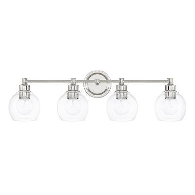 Capital Lighting Mid-Century Vanity Light - Color: Silver - Size: 4 light -