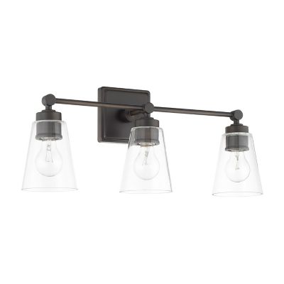 Capital Lighting Rory Conical Glass Vanity Light - Color: Oil Rubbed - Size