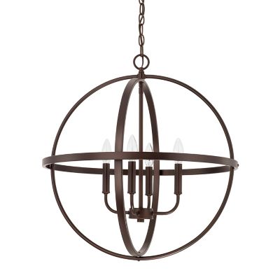 Capital Lighting Hartwell Chandelier - Color: Bronze - Size: 23" - 317542BZ