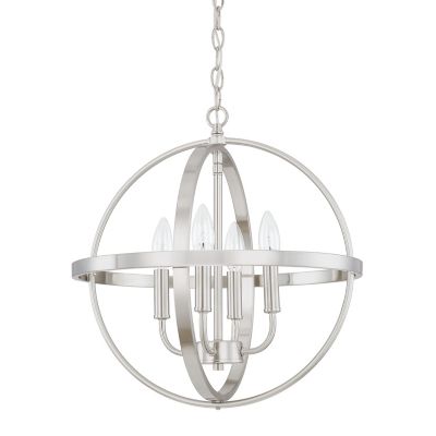 Capital Lighting Hartwell Chandelier - Color: Silver - Size: 17 - 317541