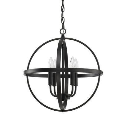 Capital Lighting Hartwell Chandelier - Color: Black - Size: 17 - 317541M