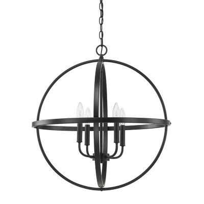 Capital Lighting Hartwell Chandelier - Color: Black - Size: 23 - 317542M