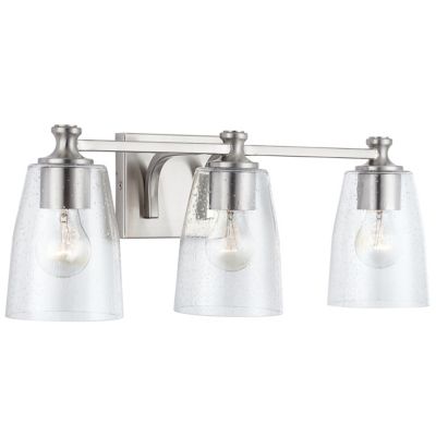 Capital Lighting Myles Vanity Light - Color: Silver - Size: 3 light - 14093