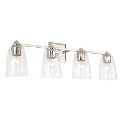 Capital Lighting Laurent Bath Bar - Color: Silver - Size: 4 light - 141841P