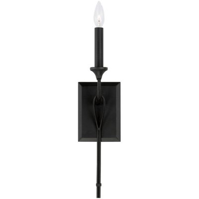 Capital Lighting Bentley Wall Sconce - Color: Black - Size: 1 light - 64161