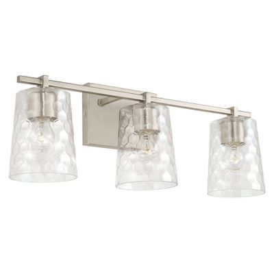 Capital Lighting Burke Vanity Light - Color: Silver - Size: 3 light - 14353