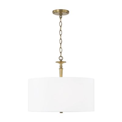 Capital Lighting Abbie Pendant Light - Color: White - Size: 3 light - 34263