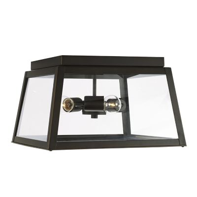 Capital Lighting Leighton Outdoor Flushmount Light - Color: Glossy - Size: 