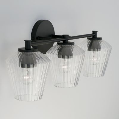 Capital Lighting Beau Vanity Light - Color: Black - Size: 3 light - 141431M