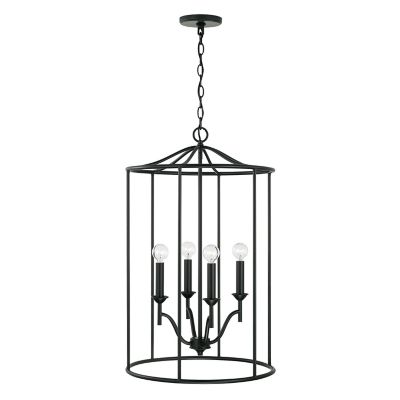 Capital Lighting Peyton Foyer Pendant Light - Color: Black - Size: 4 light 