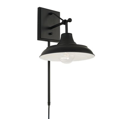 CPL2175054 Capital Lighting Jones Wall Sconce - Color: Black  sku CPL2175054