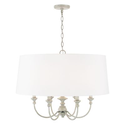 Capital Lighting Penelope Drum Chandelier - Color: Grey - Size: 6 light - 3