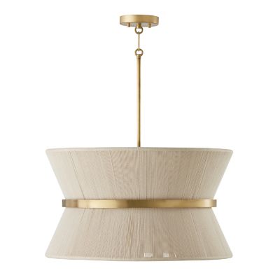 Capital Lighting Cecilia Round Pendant Light - Color: Cream - Size: 8 light