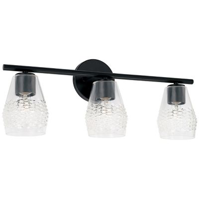 Capital Lighting Dena Vanity Light - Color: Black - Size: 3 light - 145031M